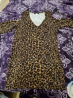 New leopard cold shoulder long tunic top, would be adorable with leggings and boots this fall!