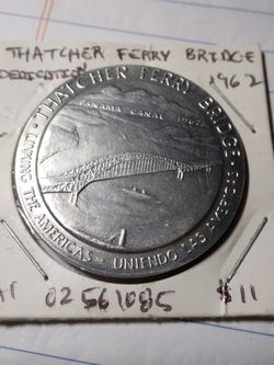1962 THATCHER FERRY BRIDGE ALUM. COMM. MEDAL