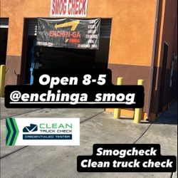 Clean Truck And Smog Check Sign 