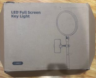 Large Ring Light with 79" Stand, 6500K Professional Full-Screen Big Ring Light with Stand and Phone Holder