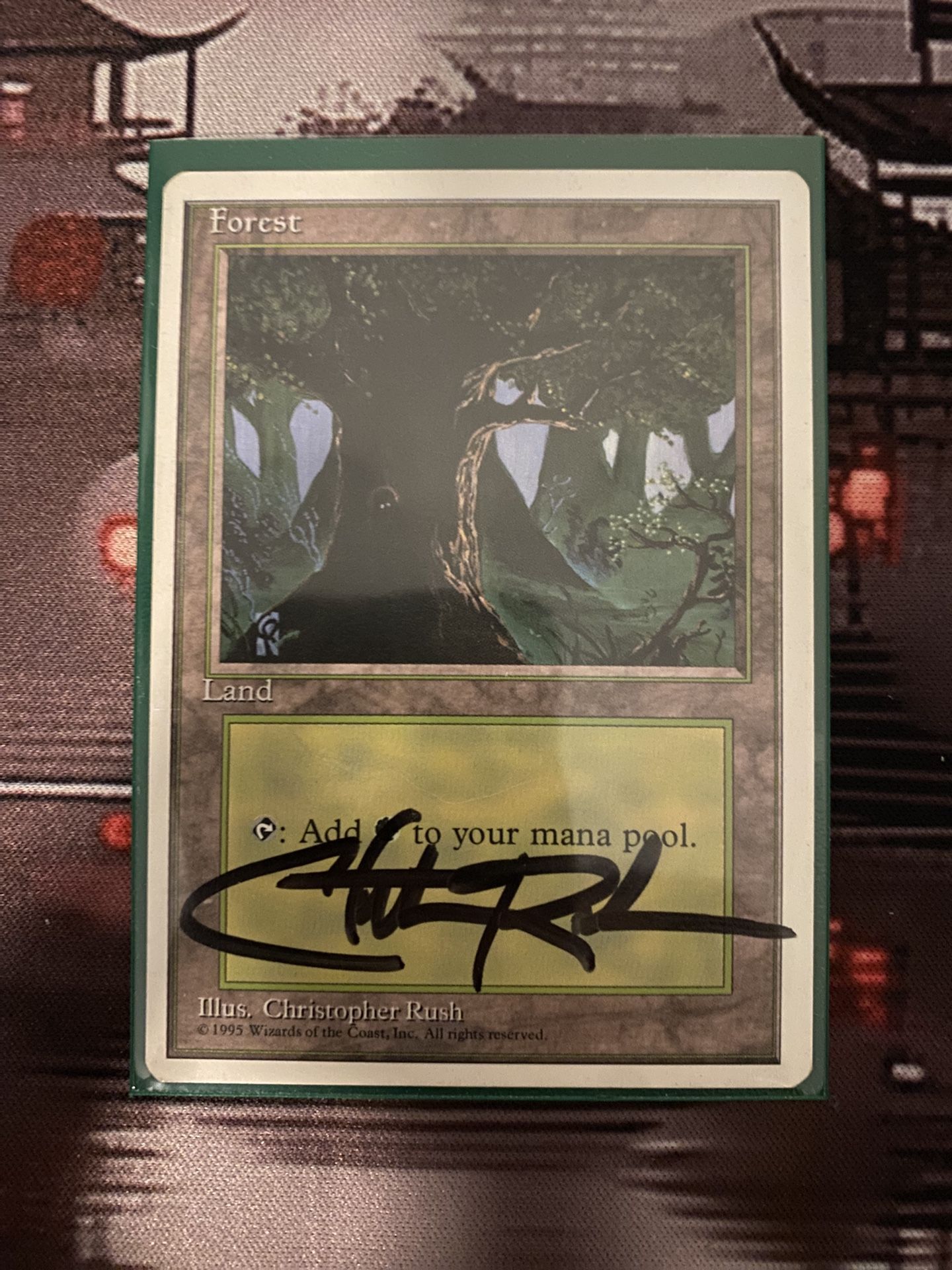 MTG Signed Forest - Christopher Rush