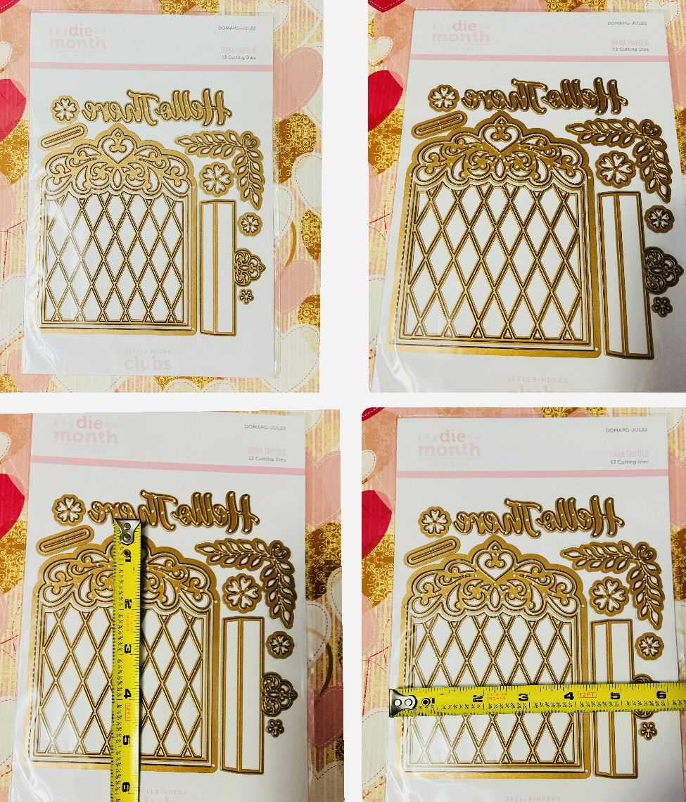 BEAUTIFUL Spellbinders 13pc Tiara Trifold Club Die Of The Month