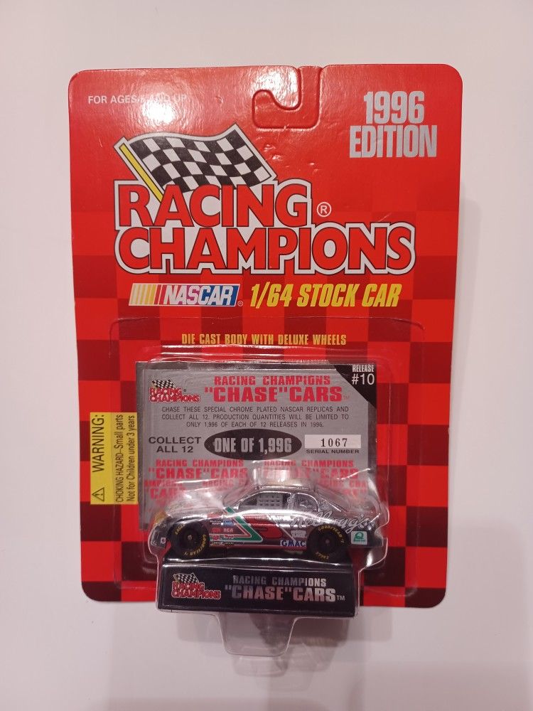 Racing Champions 1996 chrome chase car LIMITED Edition. UNpunched card Terry Labonte