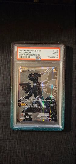 2011 Pokemon Black & White Zekrom 114/114 Full Art Gray Background PSA 9