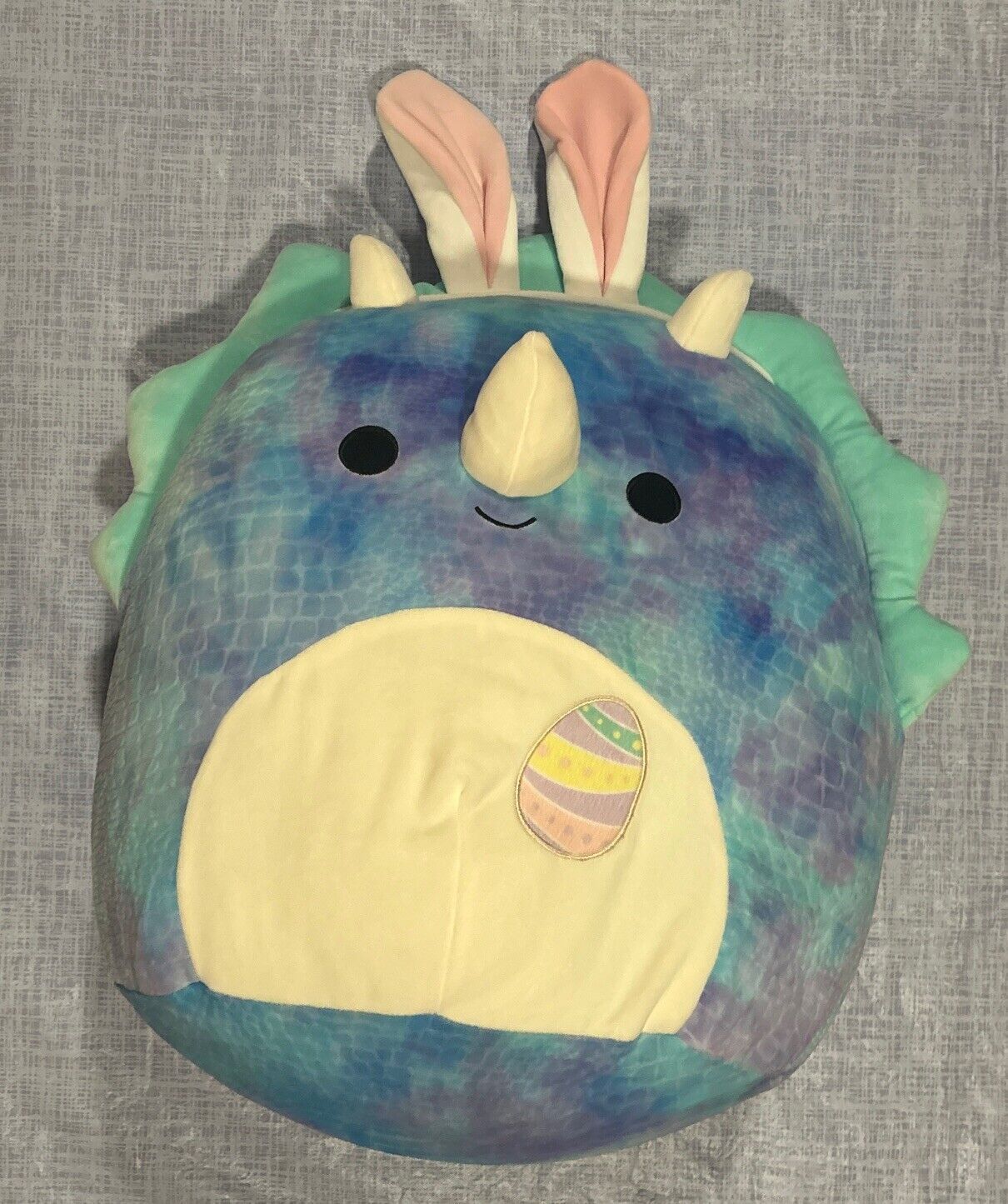 NEW 2024 Squishmallows Easter Plush 16” NILES THE Triceratops