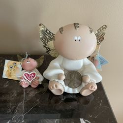 Angel Cheeks Collectibles Bank And Figurine Hallmark