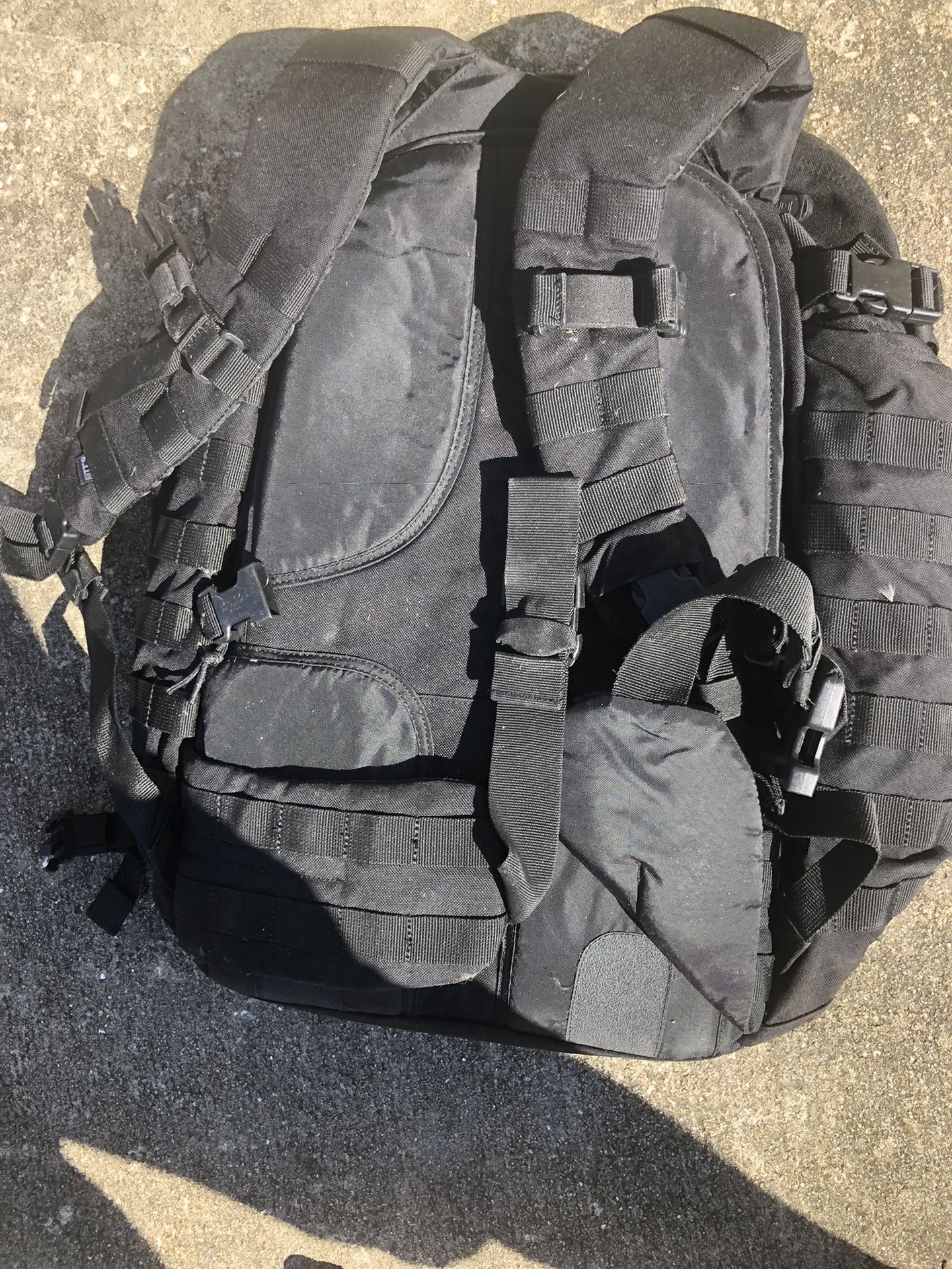 Black Military backpack 2