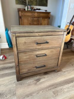 FREE Two-drawer nightstand (bedside table).