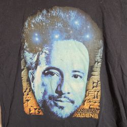 Ancient Aliens Giorgio A. Tsoukalos Size Large Blue Short Sleeve T-Shirt 2017