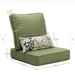 Patio Cushions 23x25 