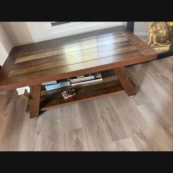 Wood table brand new