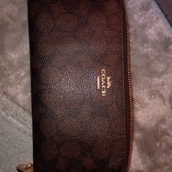 Coach Long Zip Around Wallet