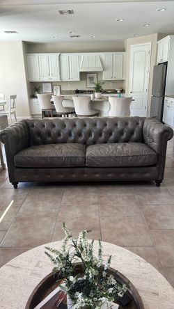 Frontgate Leather Couch