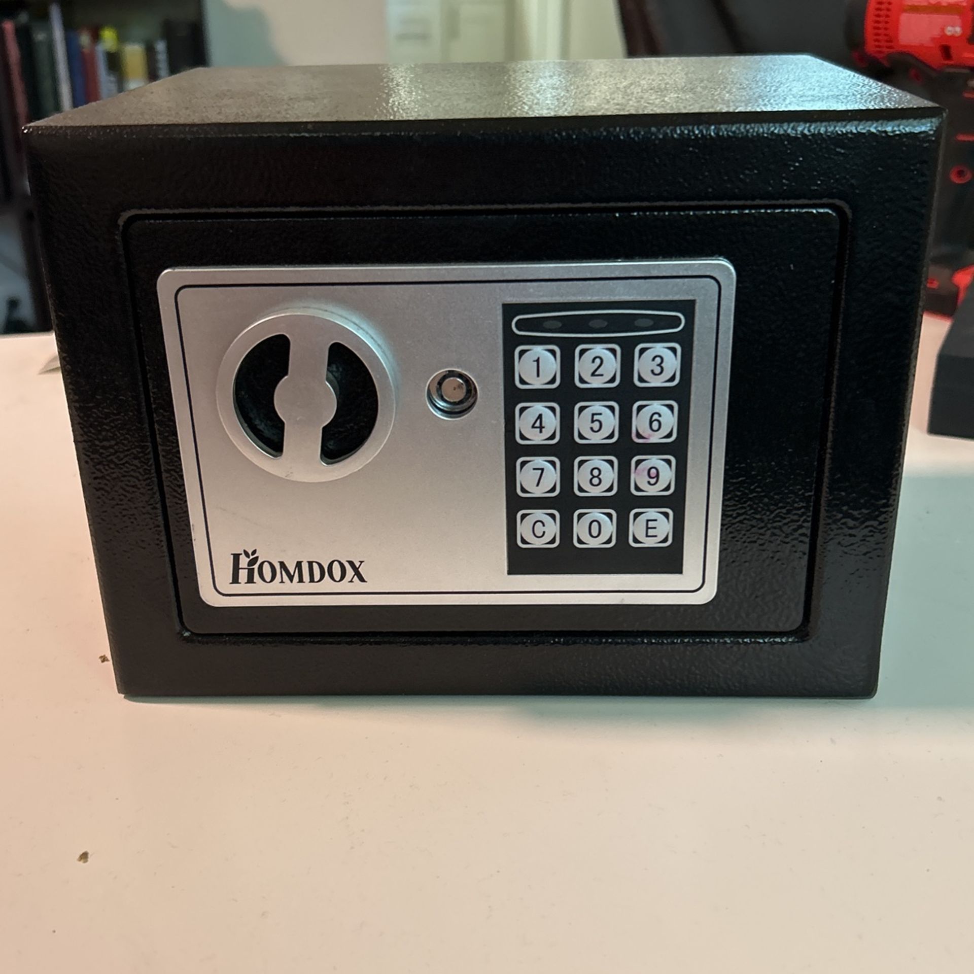 Homdox Safe w/ Number Combination And Key