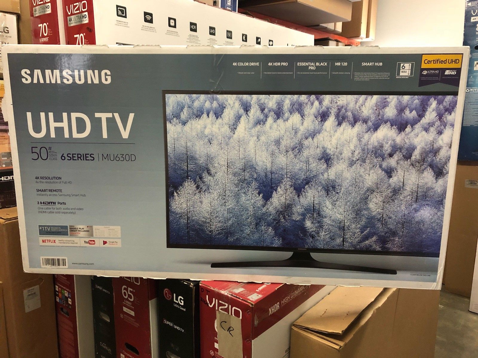 Samsung UN50MU630D 50” 4K UHD HDR LED Smart TV 2160p (FREE DELIVERY)
