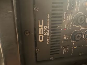 2 QSC K10 Speakers