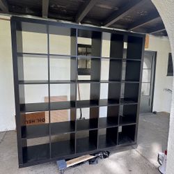 IKEA 5x5 Kallax In Brown Black