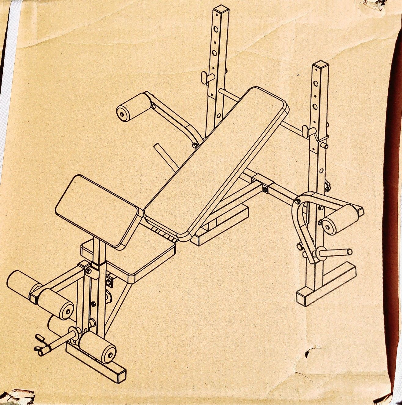 Body Champ Weight Bench with Butterfly and Leg Curl Extension