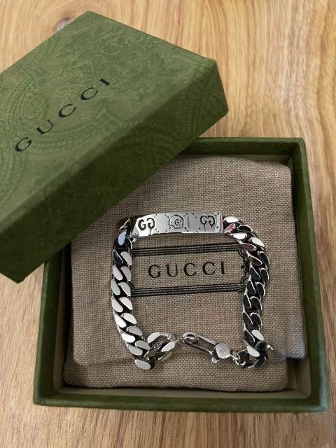 Gucci Pixie Skull Couple's Cuban Chain Bracelet