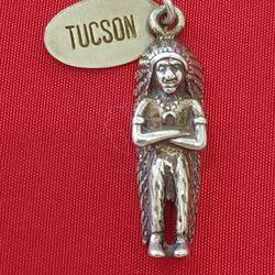 Vtg.sterling Silver TUCSON,ARIZONA "DESERT PEOPLE Tribal Charm"