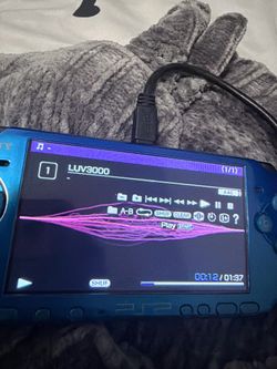 psp light blue model 3000