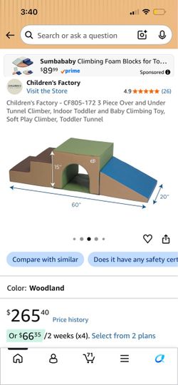 Children’s Factory Over and Under Tunnel Climber