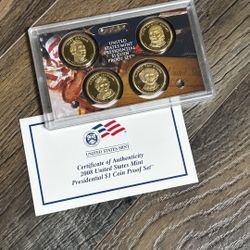 2008 Us mint dollar coins  