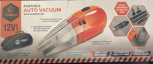 portable auto vacuum with accessory kit