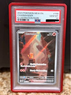 Pokemon 151 Scarlet & Violet Charmander PSA 10 Illustration Rare 168/165