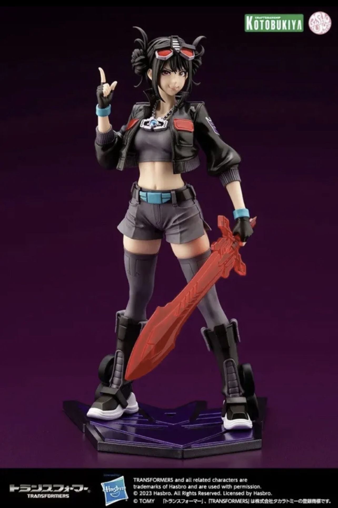 Anime Expo AX 2023 Transformers Bishoujo Nemesis Prime Black Convoy Figure Limited edition Exclusive