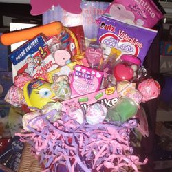 Girls Valentine's Day Basket