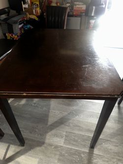Dark Wood Dining Table