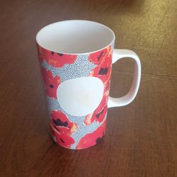 Starbucks 2015 Dot Collection Red Poppy Floral Polka Dot Ceramic Coffee Mug 16 oz. Â Pre-owned, very good shape, no chips or cracks. please see photos