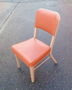 Vintage Mid-Century STEELCASE Tanker Chair Original Coral Vinyl WSU