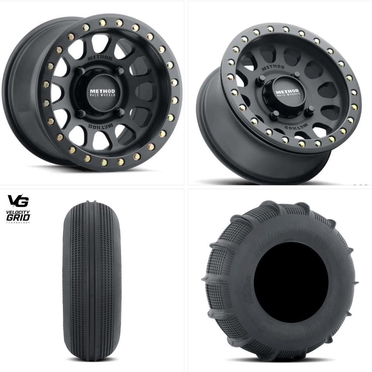 New: Method Mr401 15x7 15x10 4x156 Beadlock Wheels & TENSOR SS 33” Inch ...