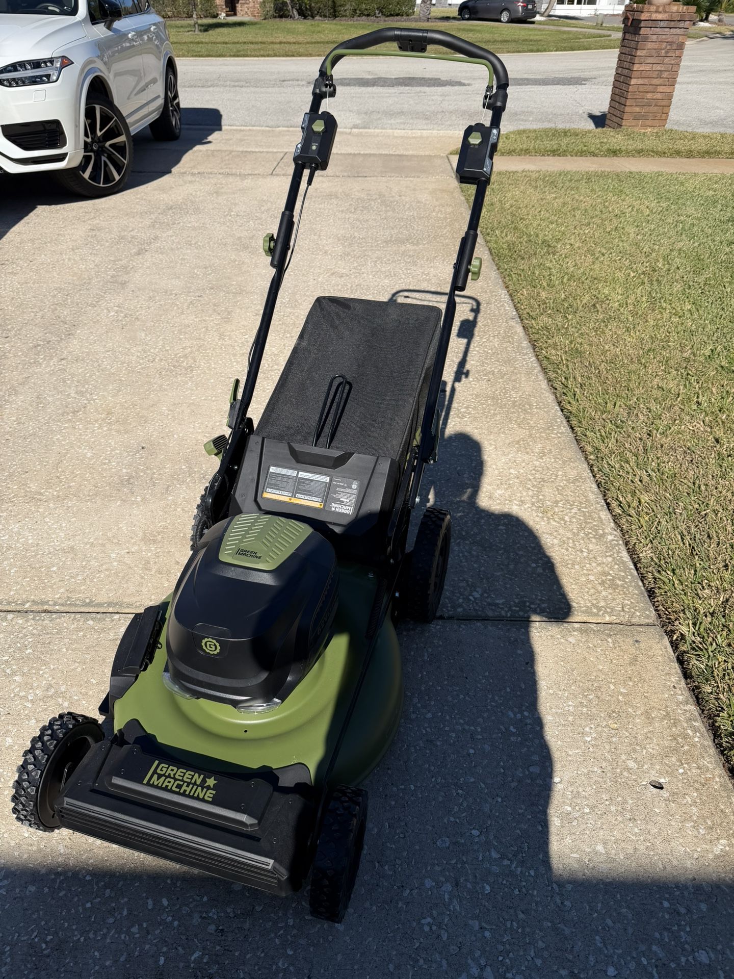 Green Machine 62V 22 in. Electric Self-Propelled Lawn Mower w/ 2 Batt