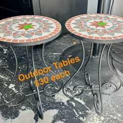 Outdoor Bistro Tables - $30 Each