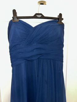 Blue Formal Dress, Strapless
