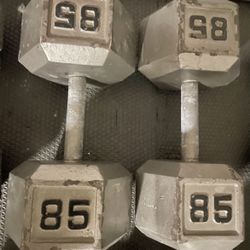 Dumbbells - Pair 85 lbs. 