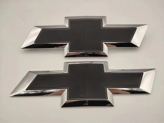New glossy black front and rear bow tie badge Silverado 1(contact info removed) HD/3500 HD
