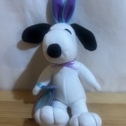 Whitman’s Snoopy Easter Plush Blue & Purple Bunny Ears & Basket Peanuts Used Good Condition $12 Meet Up In Irving @dfwgoods 