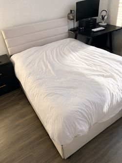 Queen Bed Frame with storage