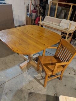 Kitchen table and chair