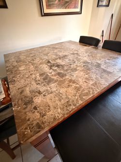 7-Piece Counter-Height Dining Set with Two Benches – $200 OBO