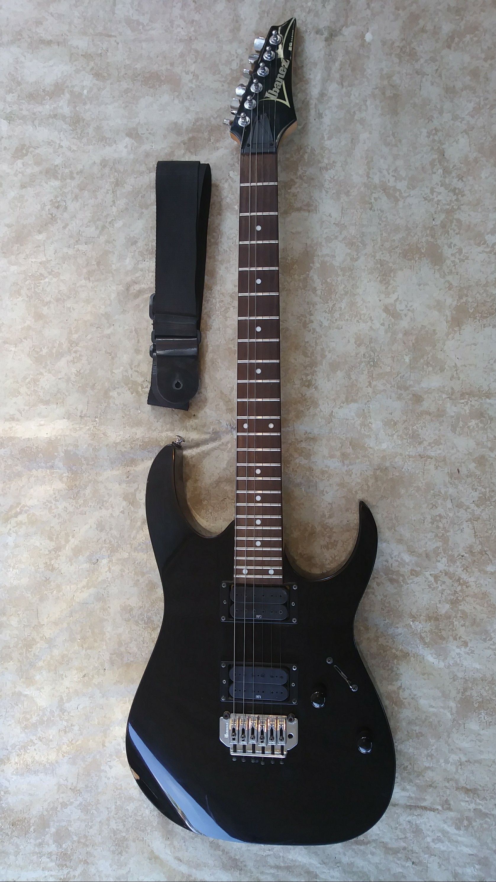 Ibanez RG Series RG 120 Black Metal Electric Guitar Shredder Was over $250!