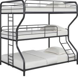 New Full/twin/full Bunk Bed