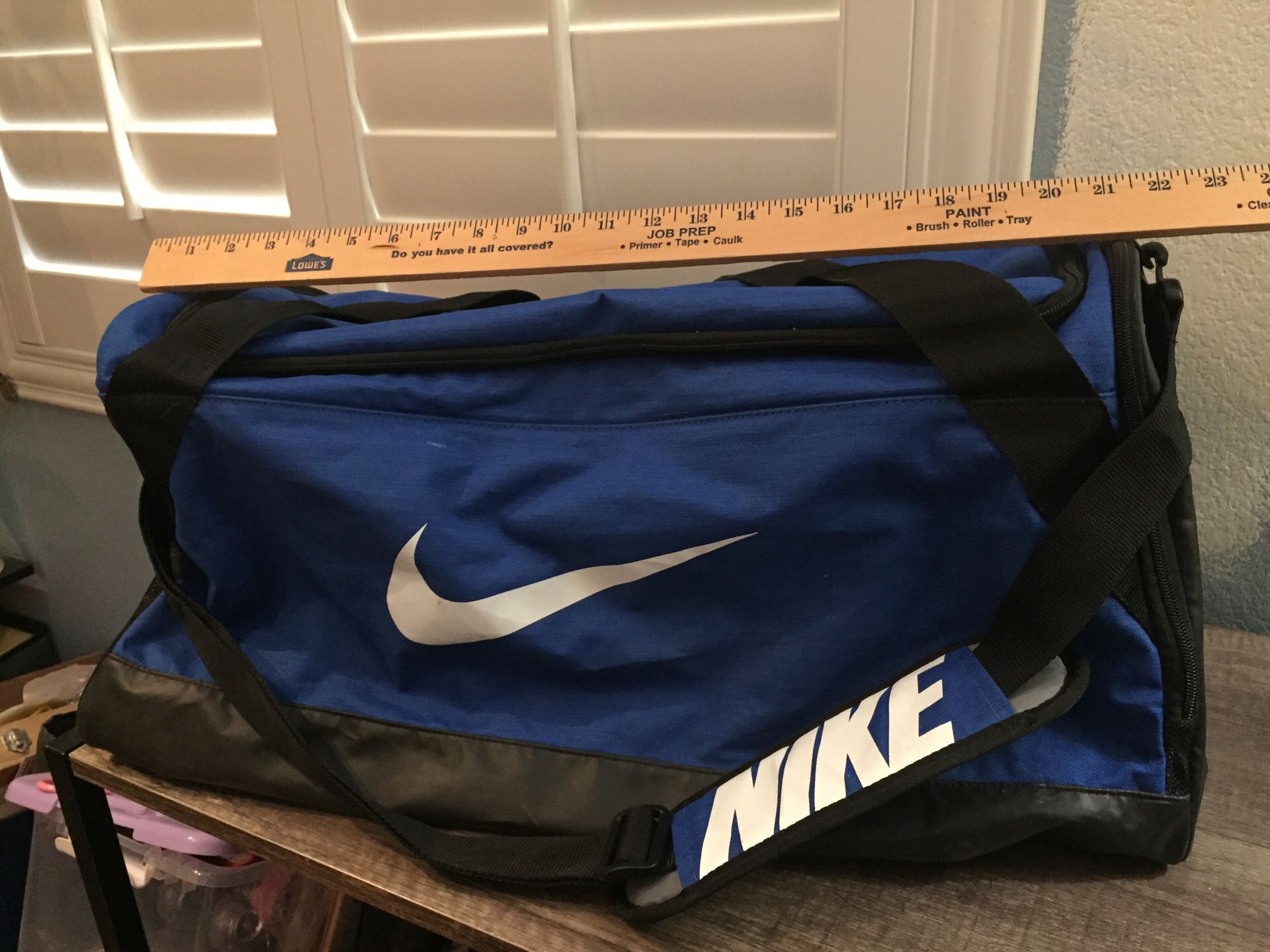 Nike duffle bag (blue & black)