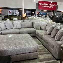 Ashley Regent Park L Shaped Modular Oversized Sectional Couch ⭐$39 Down Payment with Financing ⭐ 90 Days same as cash