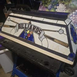 Vintage/Tiffany Style Stained Glass Billiard Light