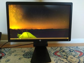 Hp EliteDisplay E221 LED Backlit Height Adjustable Monitor VGA DVI Display Port